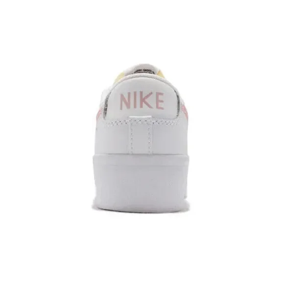 Nike Blazer Low Platform DJ0292-103 Women's White/Pink Glaze Skate Shoes JC725 - Picture 5 of 9
